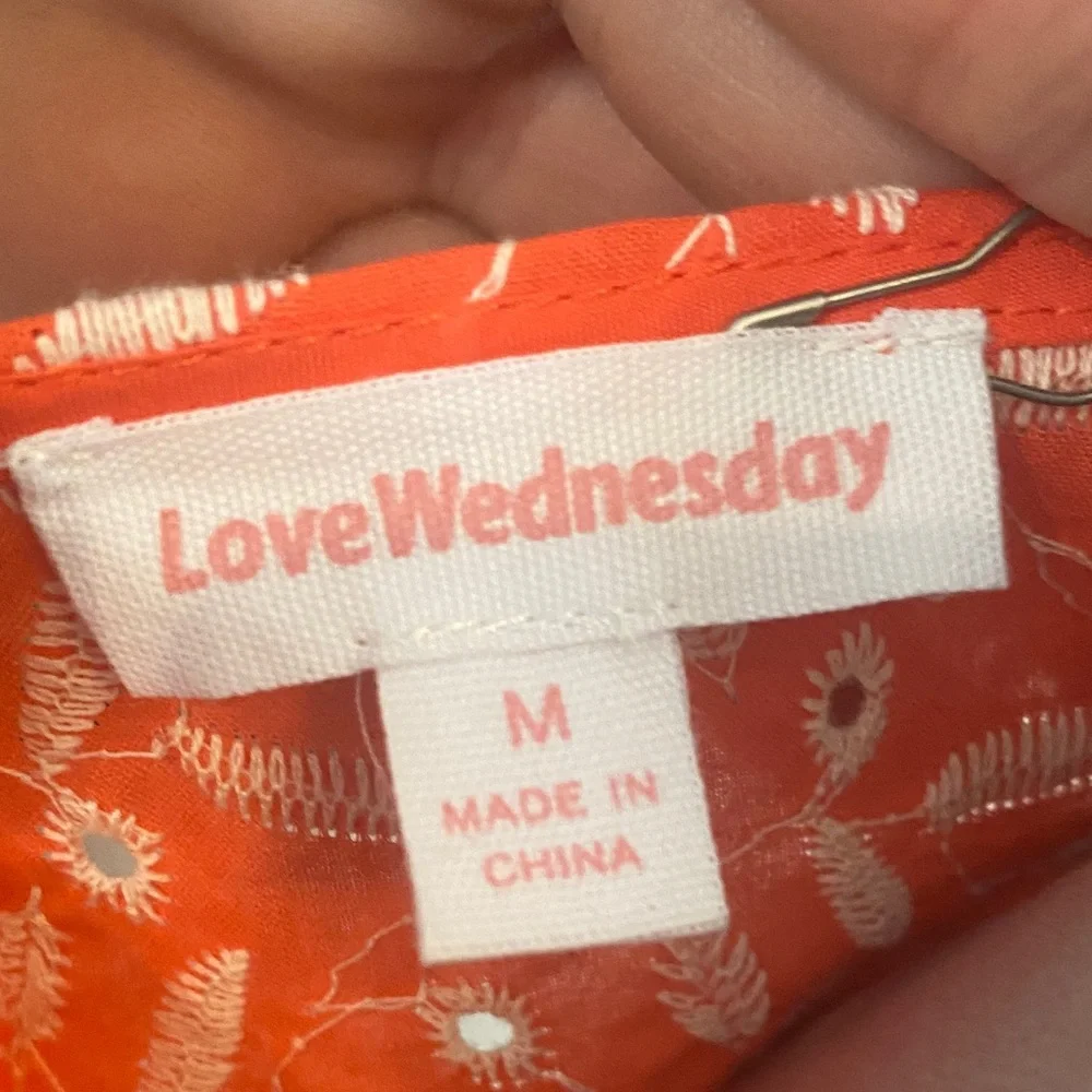 Vibrant Coral Women's Blouse - Picture 2 of 4